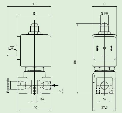 31A2AV30三通电磁阀外型尺寸