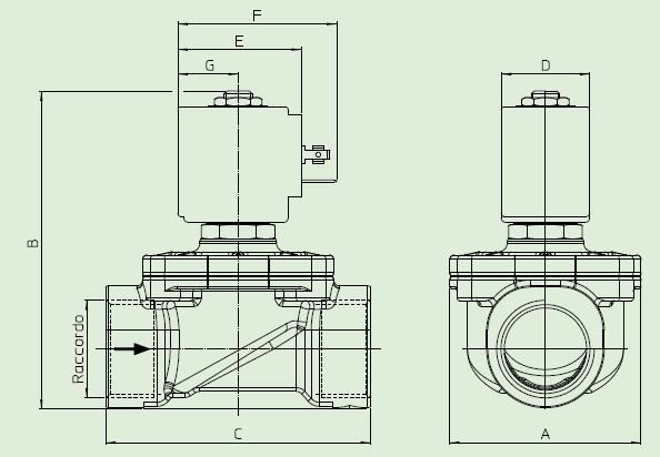 21IH6K1V250 21IH7K1V350 21IH8K1V400直动式电磁阀外形图 意大利ODE进口电磁阀