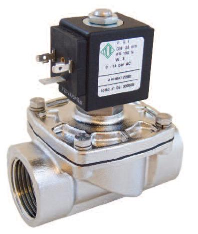 21IH6K1V250 21IH7K1V350 21IH8K1V400不锈钢电磁阀 两通常闭电磁阀