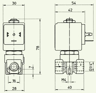 21L2K1T40两通电磁阀外型尺寸