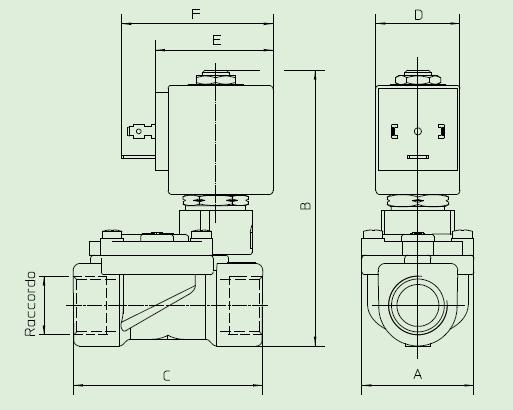 21WA3Z0E130 21WA4Z0E130先导膜片式电磁阀外形图