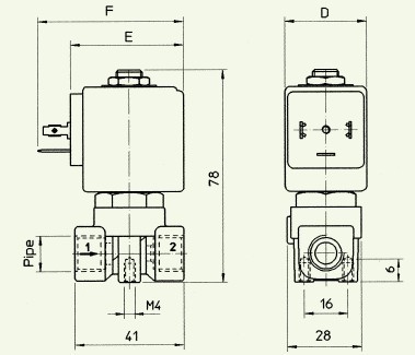 212A2KV25电磁阀外型尺寸