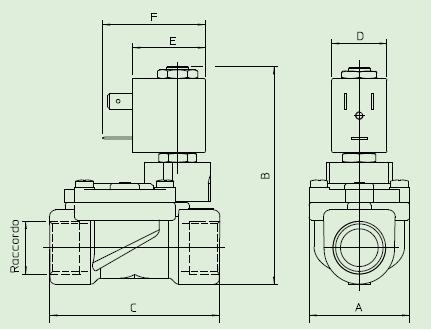 21WA4R0B130先导膜片式电磁阀外型尺寸