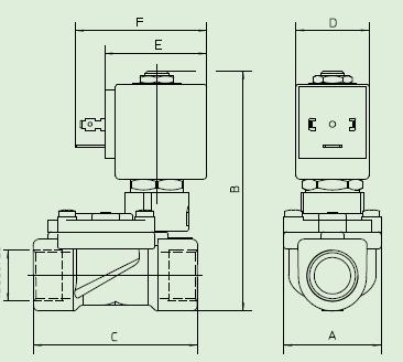 21WA3K0B130两通电磁阀外型尺寸